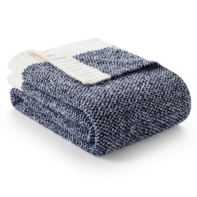  Jeté tricoté réversible Heather Knit