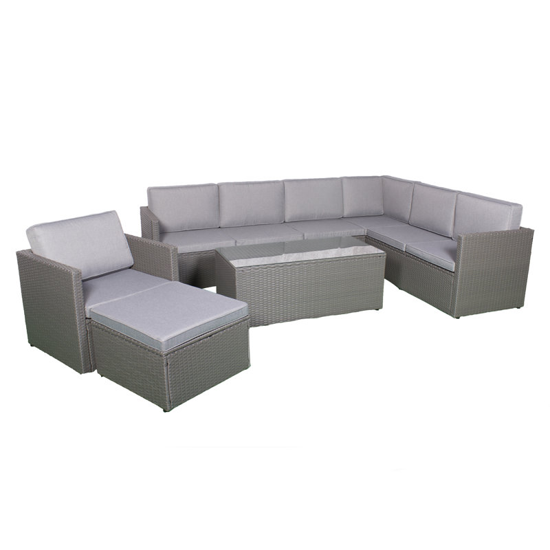  Black Corner Modular Set, Grey, Grey