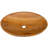 23.5" X 16" Vessel Sink Teak Wood Washbasin With Drainage Hole & Smooth Finish