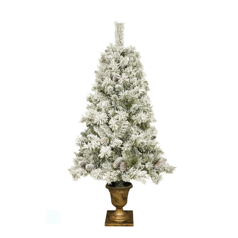 Arbre de Noël en cèdre artificiel illuminé 0 pi Jamyra - support inclus