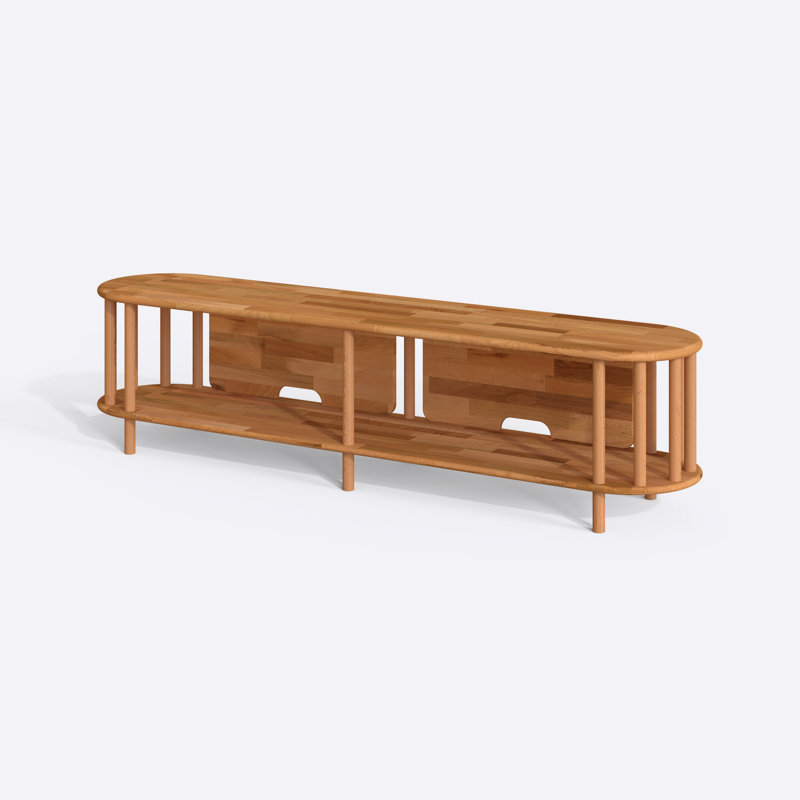 Meuble télé avec tablettes ouvertes Milan, 70.9"