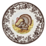 Spode Woodland Turkey Luncheon Plate 9" Turkey