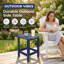 Table de bout extérieure Adirondack, table d'appoint de patio, tables de bout en PEHD pour pelouse de jardin-2097351178