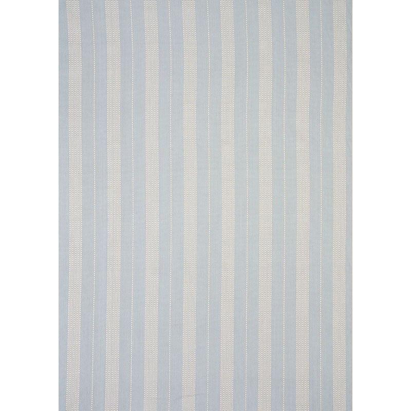 Lubeck Stripe Fabric, Blue/ Pale Blue/ White