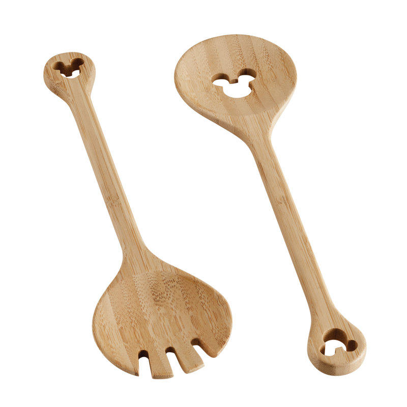 Disney Mickey Mouse Bamboo and Silicone 4-Piece Kitchen Tool Set