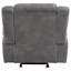 Artrice Upholstered Padded Arm Glider Recliner Grey-278515033