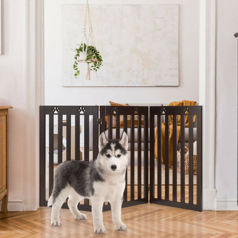 Barrière pour animaux Kol bisen, Espresso, L 59,5 po