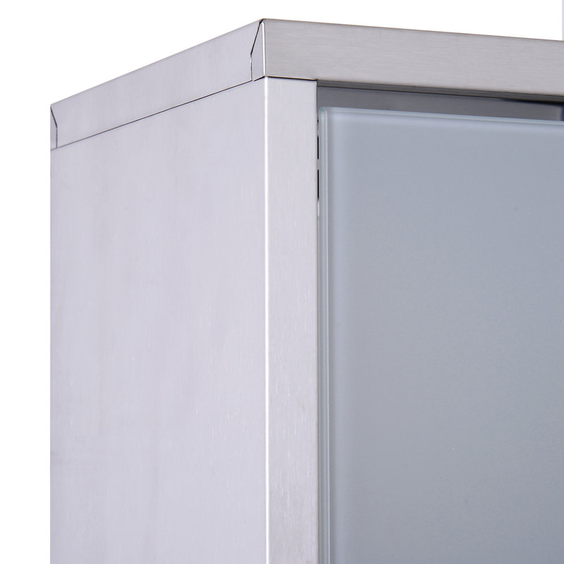 Armoire à pharmacie avec rangement pour salle de bain, Argent, H 19,75 po x l 11,75 po