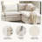 Wolff Modern 121" 3-Piece Oversized Modular Sofa with Double-Cushion-791417182