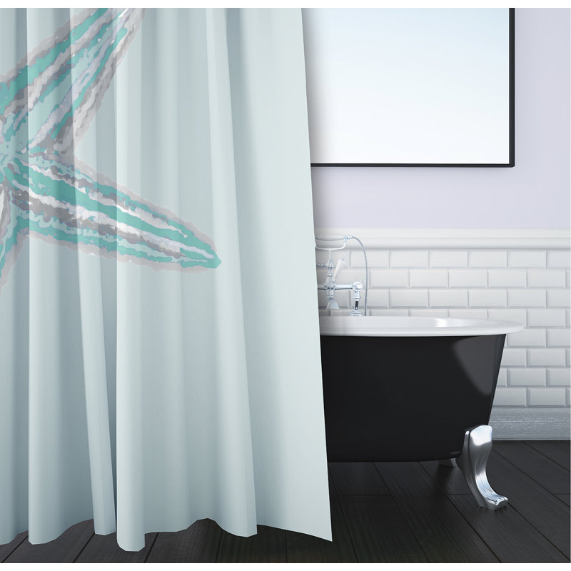 Rideau de douche Yancy, Aigue-marine