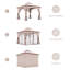 Pavillon de jardin en acier durable-130854336-130854337