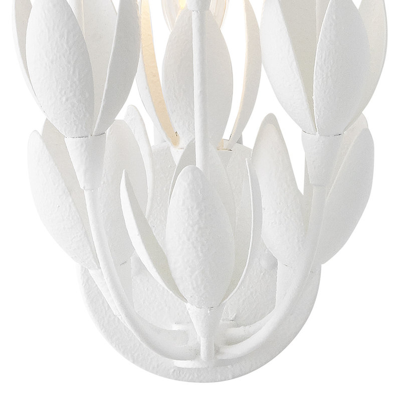 Flora Three-Light Handmade Wall Sconce by Lisa McDennon, Textured Plaster
