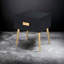 Black & Gold Finish End Table