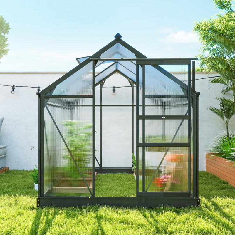 Outsunny Hobby Greenhouse, 79.25" H x 74.75" L x 75.5" D
