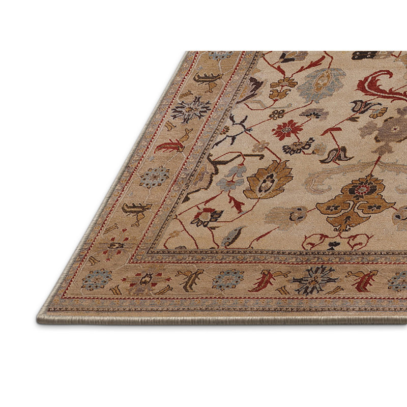 Tapis beige Rathi, Rectangle 4 pi x 6 pi