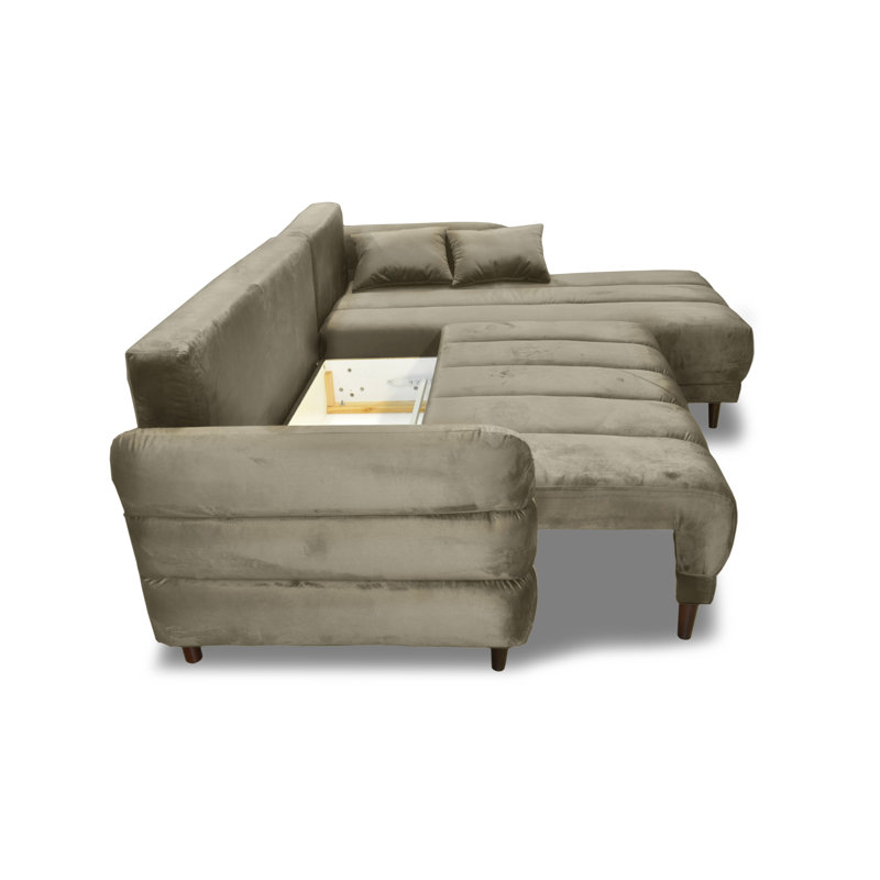Casarez 5 Seater Corner Sofa, Right Hand Facing, Light Brown