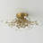 Kaianna 4 - Light Dimmable Unique/Statement Sputnik Flush Mount with Crystal Accents-2027223777