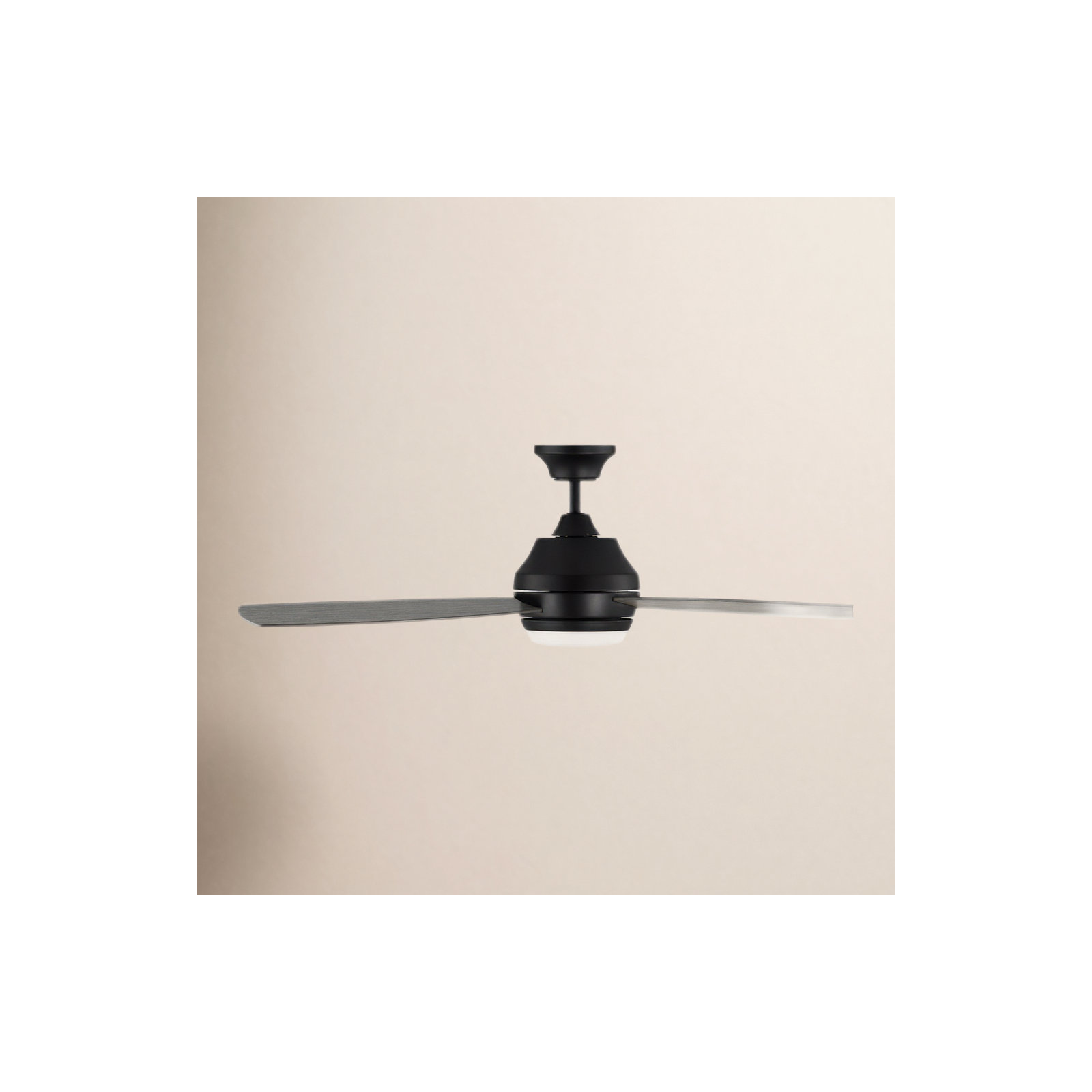 Rivers 52'' 3 Blade Ceiling Fan with LED Light Kit, Light Gray Weathered Oak, Aged Pewter