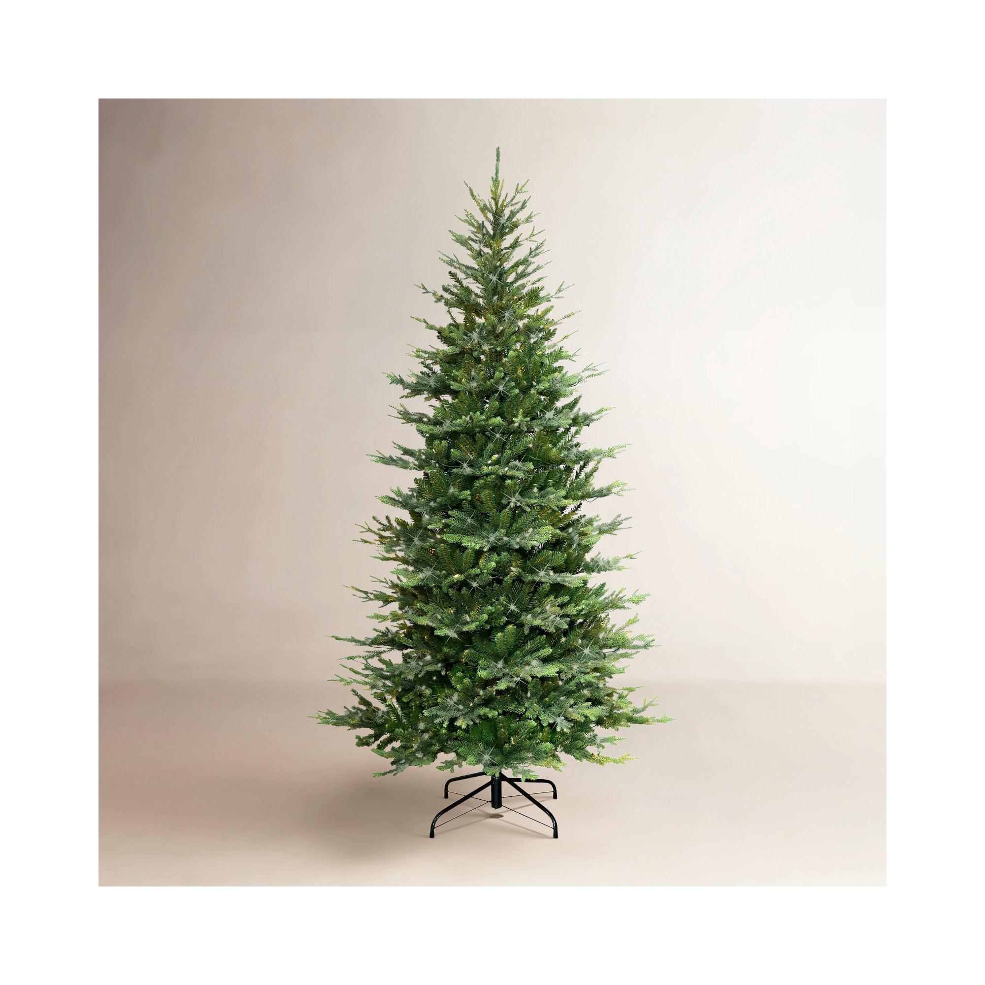 90' Lighted Artificial Fir Christmas Tree