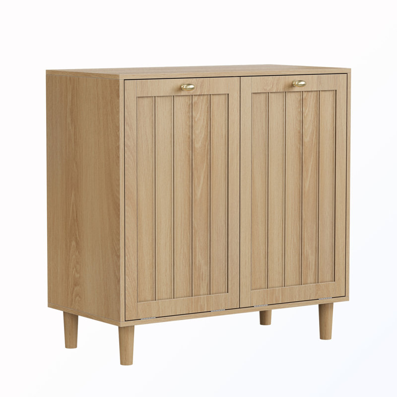 Armoire de rangement pour la lessive inclinée avec panier intérieur amovible