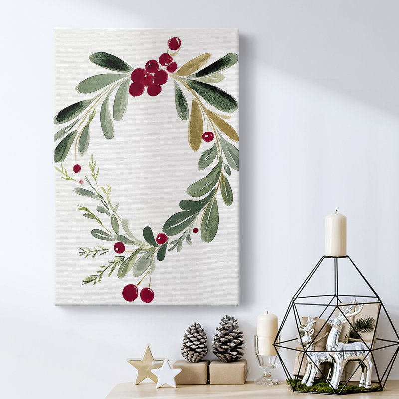 Art des Fêtes de Noël - Toile tendue avec châssis DCCXC III, H 18 po x l 12 po