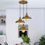 3 - Light Satin Nickel Cone Pendant-2057021088
