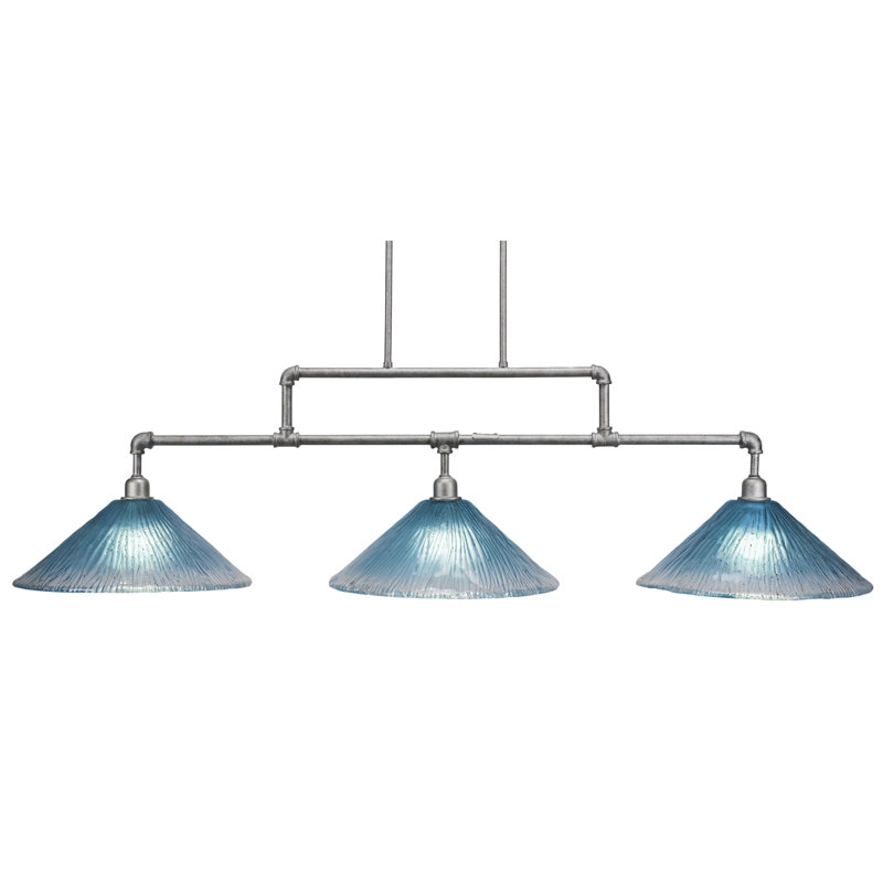 Tabitha 3 - Light Pool Table Lights Pendant, Teal