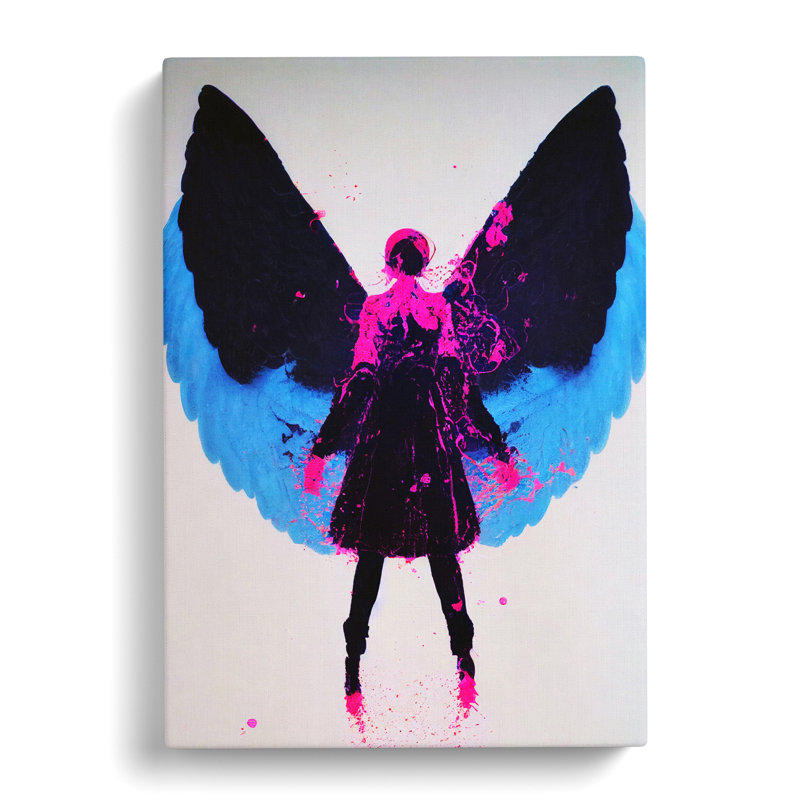 Angel Hydrodipped - Wrapped Canvas, 76cm H x 50cm W x 3cm D