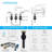 Bathroom Faucet 2 Handle Bathroom Sink Faucets Stainless Steel 3 Hole Widespread With Pop Up Drain And Water Supply Hoses