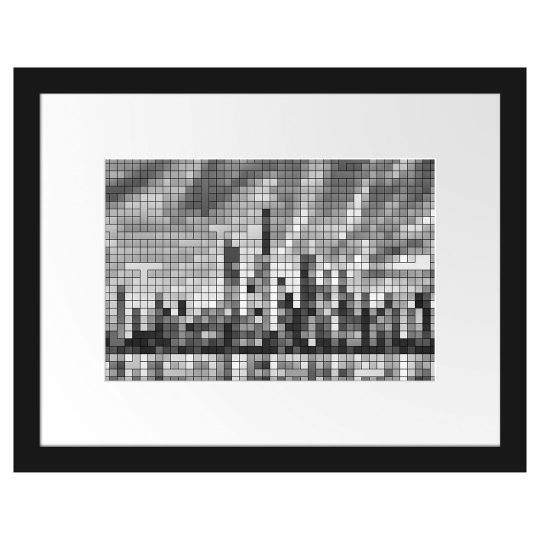 Gerahmtes Poster New York Pixel Skyline