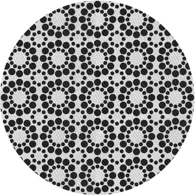 Tapis noir/gris à motifs West Brookfield