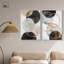 Urban Orbits Duet Canvas Print Abstract Boho Art Set by Art Remedy, Black Frame, 10 x 15-683621041-683621004