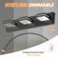 3-Light Dimmable LED Vanity Light with 360° Rotatable Lamp Heads Black for Bathroom, Vanity, Mirror, and Living Room-104032207-101806311