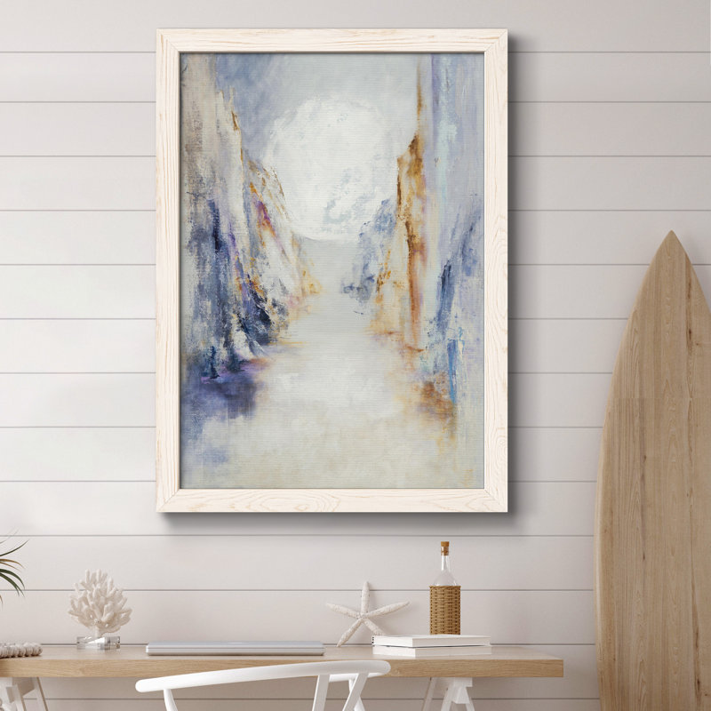 Impression sur papier encadrée Montana, H 31,5 po x l 23,5 po x P 1,5 po, Blanc