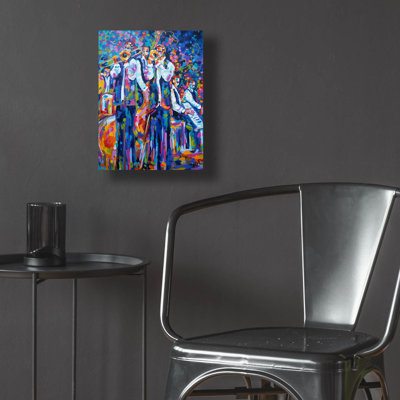  'Dixieland Jazz Band - New Orleans' by ADEL Acrylic Glass Wall Art, 12" x 16"