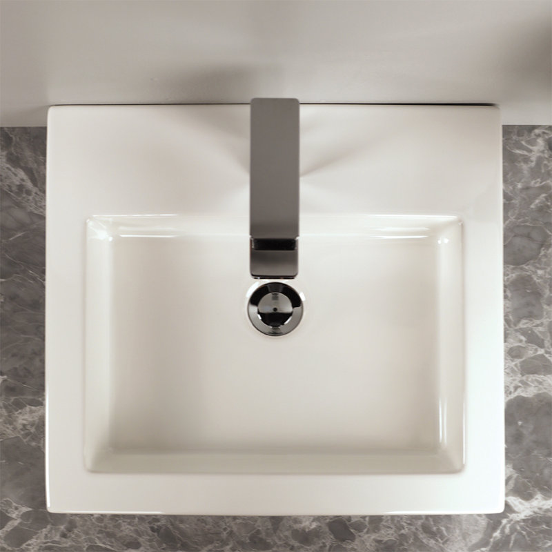 Aquaplane 18.88'' L Bathroom Sink, 0 Hole