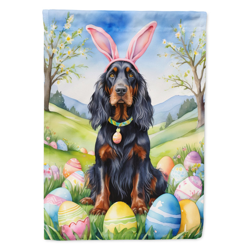 Easter Egg Hunt Double Sided 40'' H x 28'' W Polyester Easter House Flag