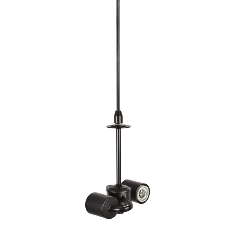 Luminaire suspendu pour cloche 2 lumières unique Thalia, Or