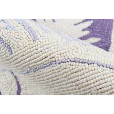 Tapis lilas crocheté à la main Marmolejo