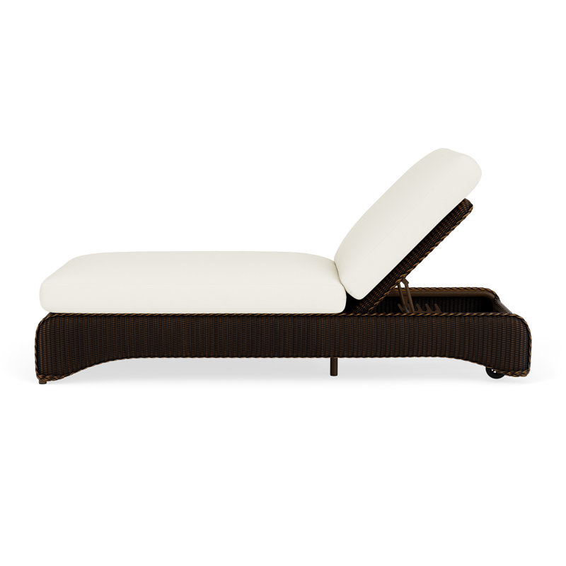 Loom Outdoor Chaise Lounge, Mink, Sailcloth Salt