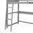 Loft Bed With Drawers And Desk, Wooden Loft Bed With Shelves-161060945-161060946
