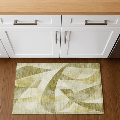 Premium Machine Washable Ashington AMF1836 Swirls Rug