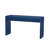 Trexm Rustic Console Table With 3 Fluted Drawers - Solid Wood Veneer Entryway Table Featuring Natural Wood Grain For Living Room, Hallway (Navy)-1997000251