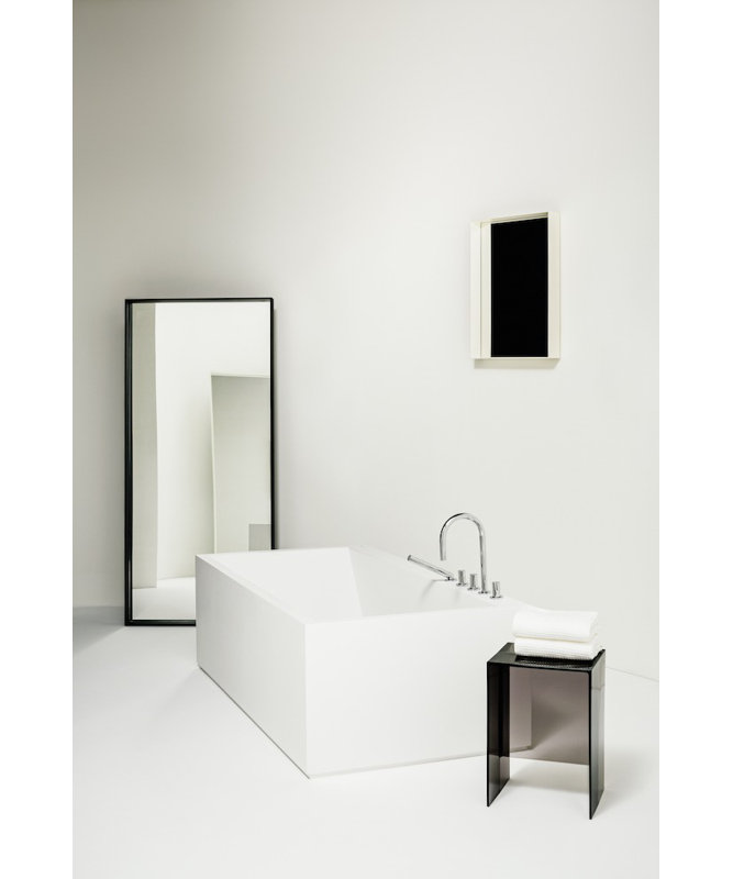 Kartell Glass End Table, Smoky Gray