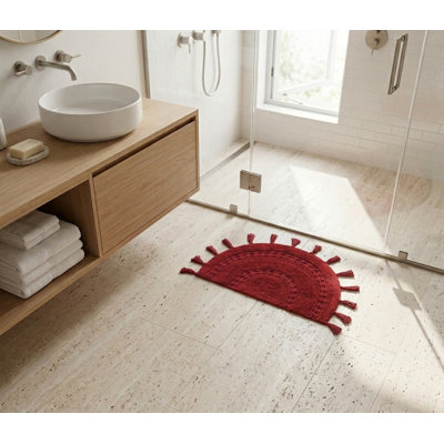 Abinash 100% Cotton Bath Rug