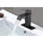 Waterfall Spout Single Handle Bathroom Sink Faucet-118543604