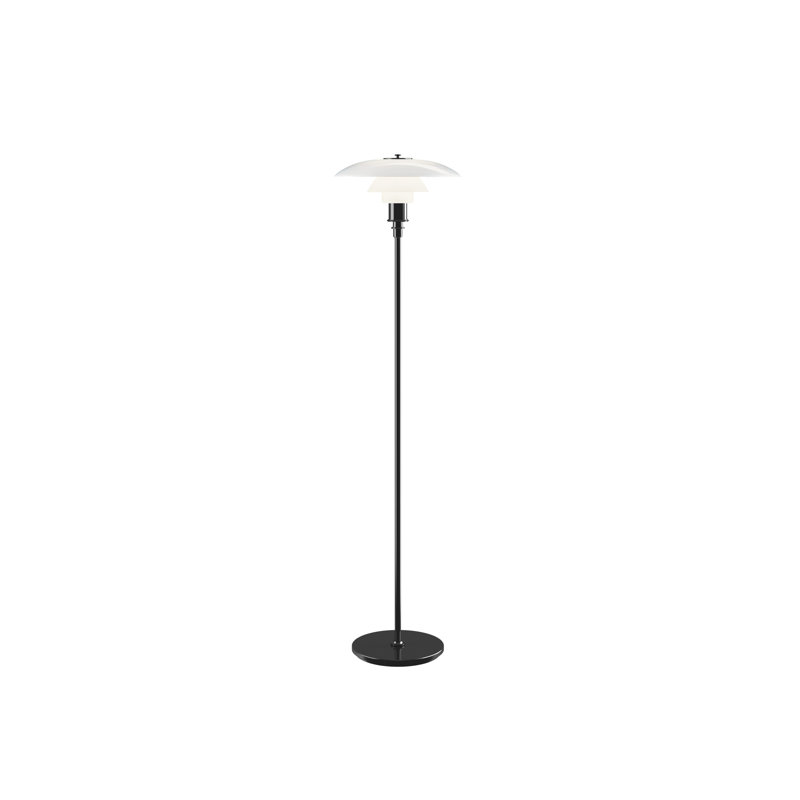 PH Floor Lamp, Black Metalized