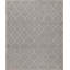 Cotton Geometric Area Rug in Gray