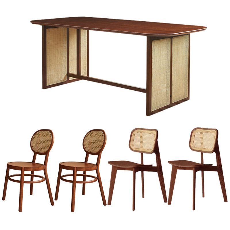 Ensemble de table de salle à manger Retro Beauty, H 29,13 po x L 70,86 po x l 35,43 po