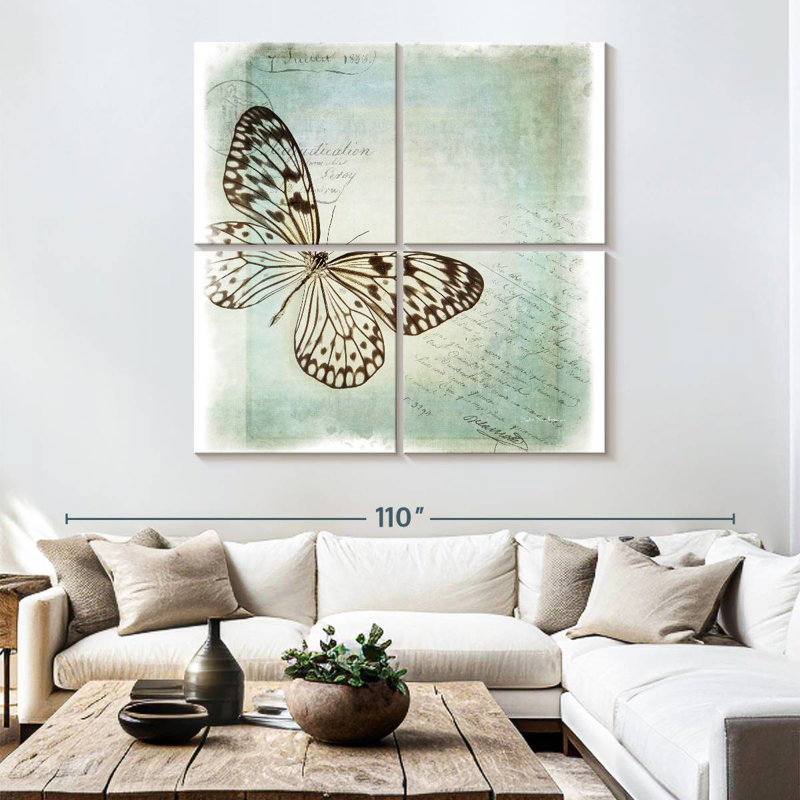 Brampt Floating Butterfly I, 74" H x 74" W